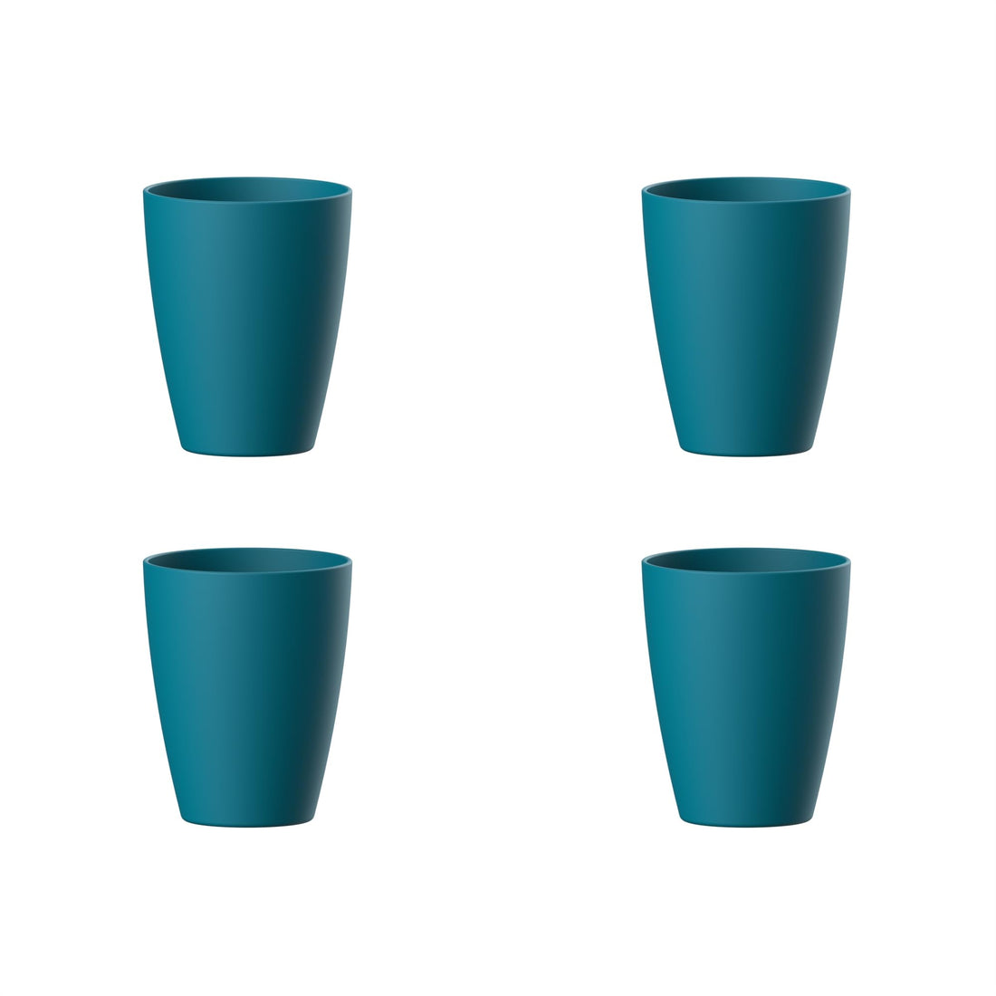 M-Design Lifestyle™ Small Cup 300 ml - Pack of 4 - BPA Free, Microwave Safe, Dishwasher Safe, Food Safe - Teal
