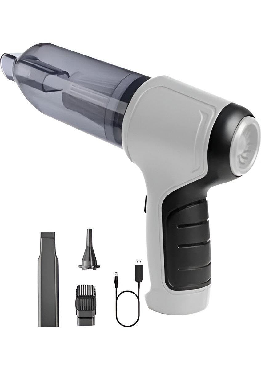Mini Vacuum Cleaner - Powerful 120W Rechargeable with 1200mAh Battery for Ultimate Dust and Dirt Removal in Home and Car, Lightweight and Easy to Store