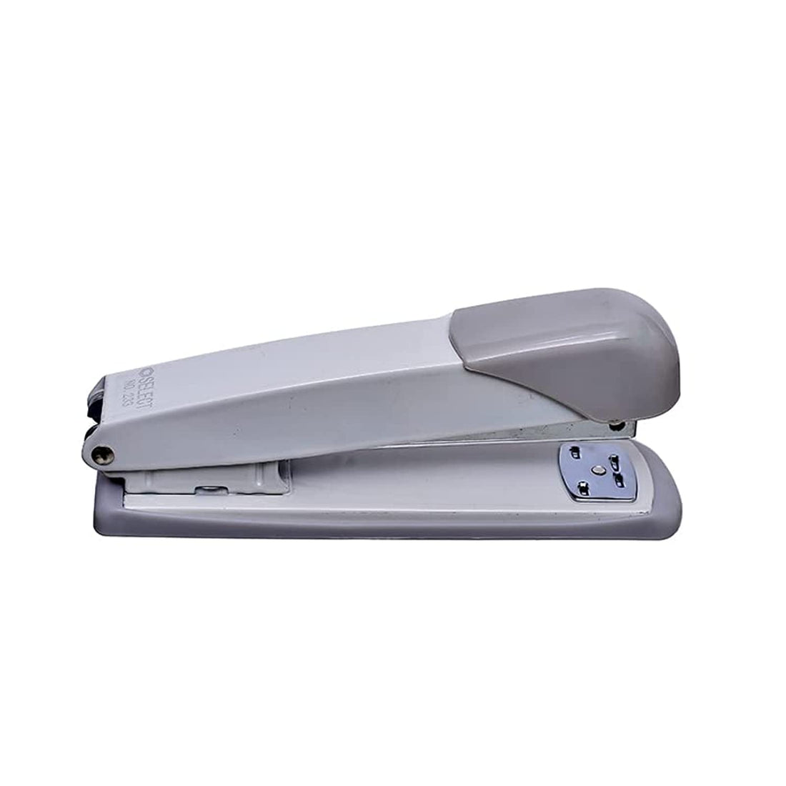 Select 233 Front Loading Metal Stapler with 25 Sheets Capacity Use (24/6) and (26/6) Staples - Gray/White