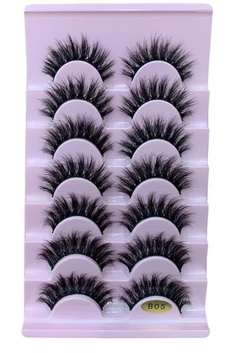 Half Lashes Cateye Pairs/Half Natural Look/Corner Lashes- SHAPE- (B05)