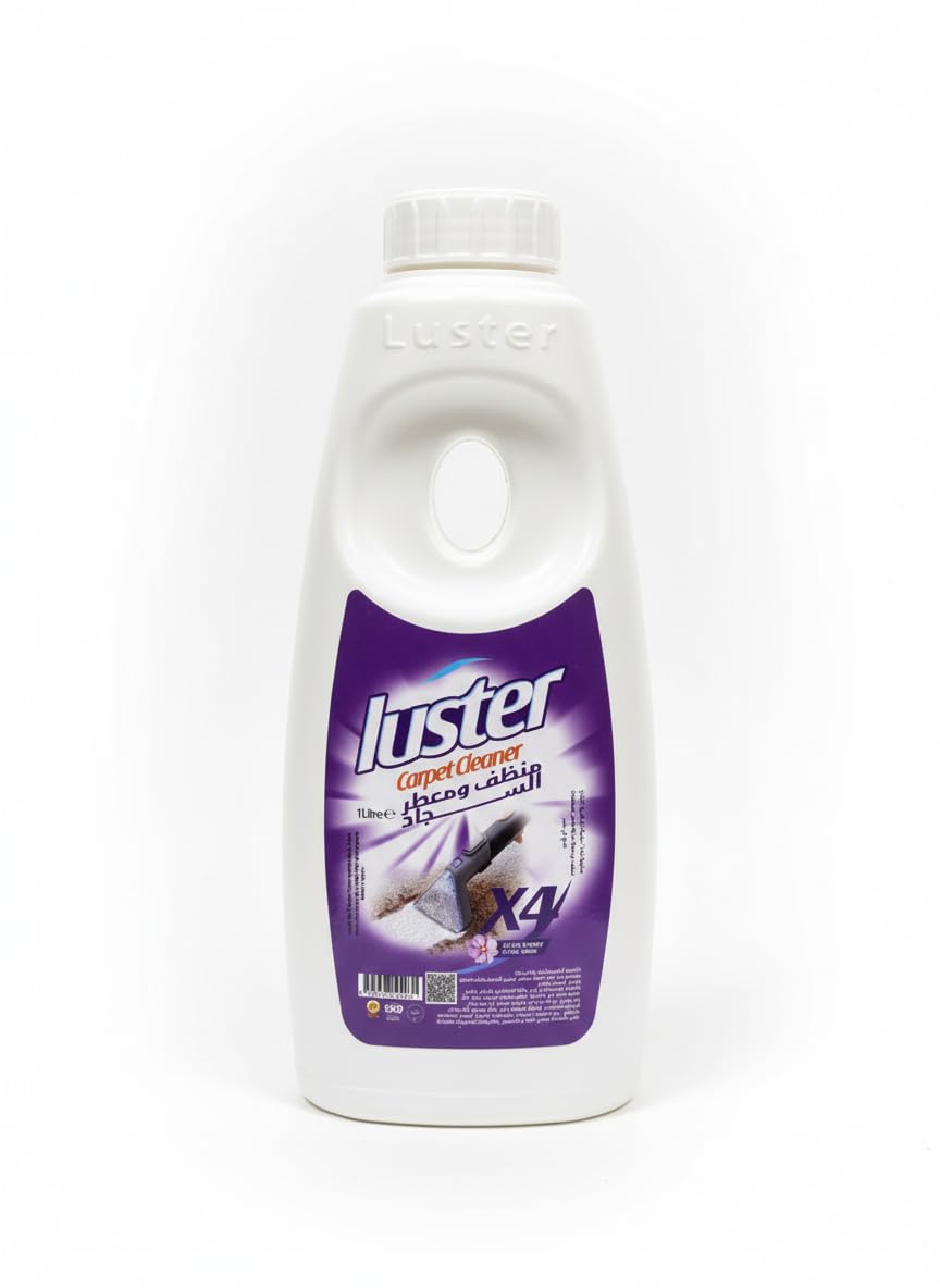 Luster Magic Carpet Cleaner & Freshener - 1 Liter - X4 Strength Thick Foam Shampoo - Concentrated Power to Remove the Toughest Stains and Odors