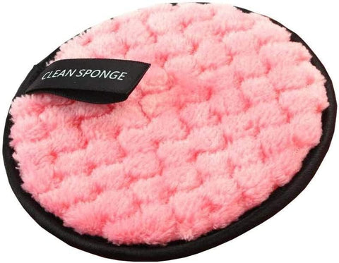 VOIISH Microfiber Reusable Makeup Removal Sponge Pads For Deep Cleansing Facial Wipes For Mascara Eye Shadow Multicolor (Pack of 1)