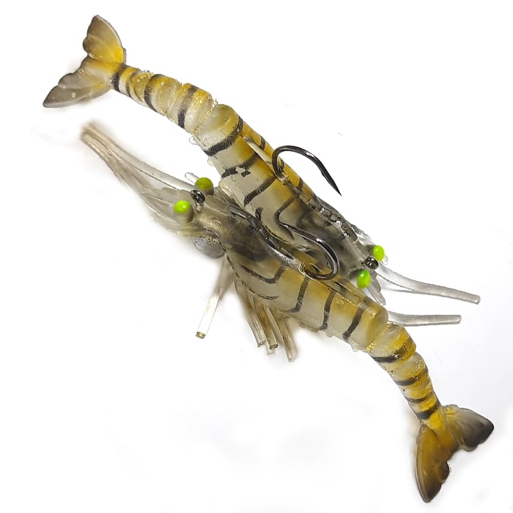 fishing shrimp with hook and sinker 2 pcs color 121