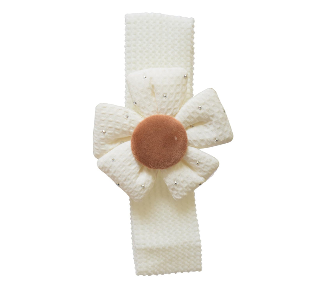 Daphne Girls' Rose Hairband - White