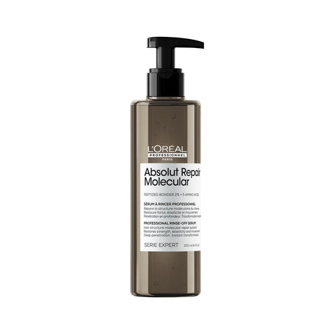 L’Oréal Professionnel | Absolut Repair Molecular Hair Rinse-off Serum, Repair Damage & Restore Strength, Deep molecular repair & Instant Transformation, For All Damaged Hair Types, SERIE EXPERT, 250ml