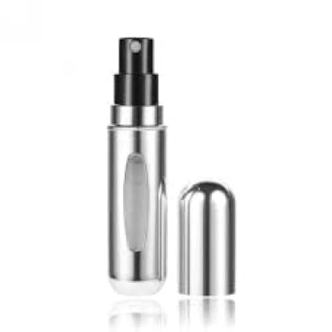 Mini Refillable Perfume Atomizer 5ml Spray Bottle Silver