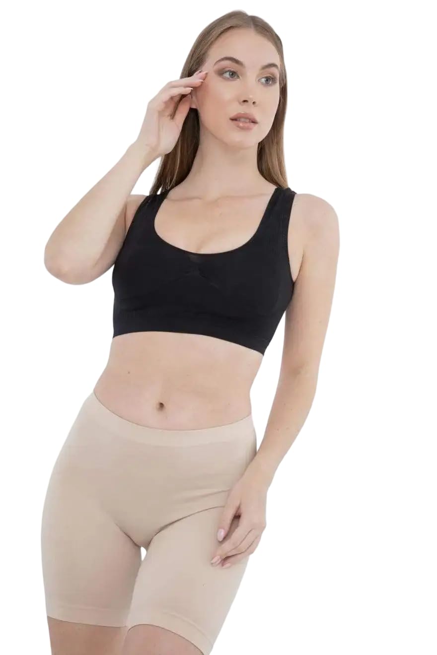 CARINA Womens Soft Ribbed Bra