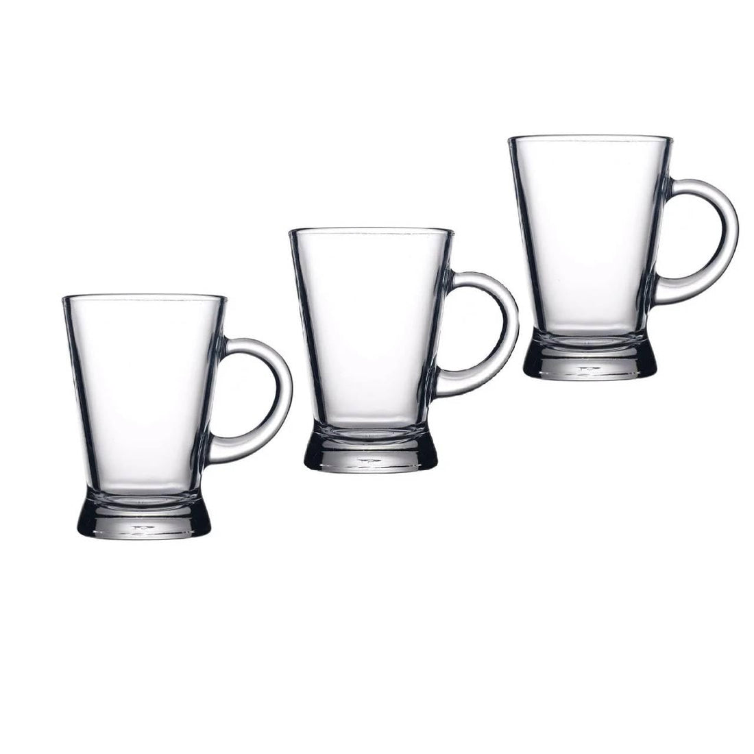 Portal Small Transparent Glass Tea Cup - 180 ml - 3Piece