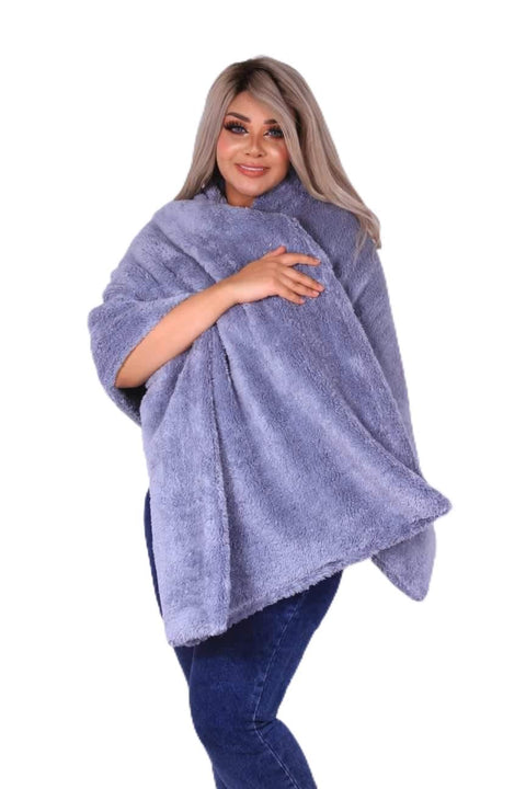 Moro Moro 3 Luxury Women's Faux Fur Shawl Wrap Shawl Scarf Fur Lined