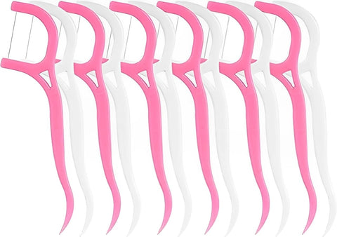 Dental Floss Picks – Sticks for Teeth Cleaning – Strong Thread & Easy Grip Handle – Disposable Tooth Flossers for, Travel & Daily Use