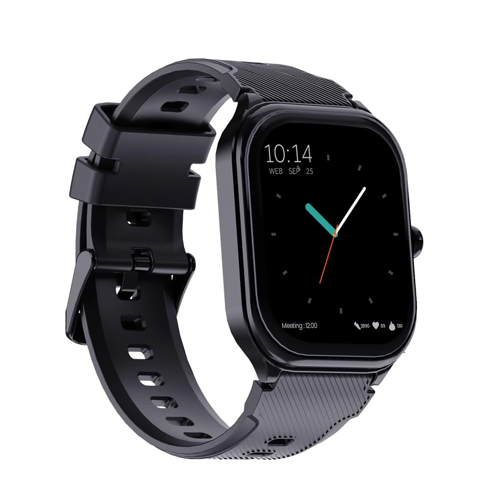 Faster Nerv Watch 2 - HD Display 2.01 Inch Smart Watches for Men and Women - Bluetooth Calling Heart Rate Blood Pressure Sleep Health Monitor- Fitness Tracker Smart Watch for Men and Women