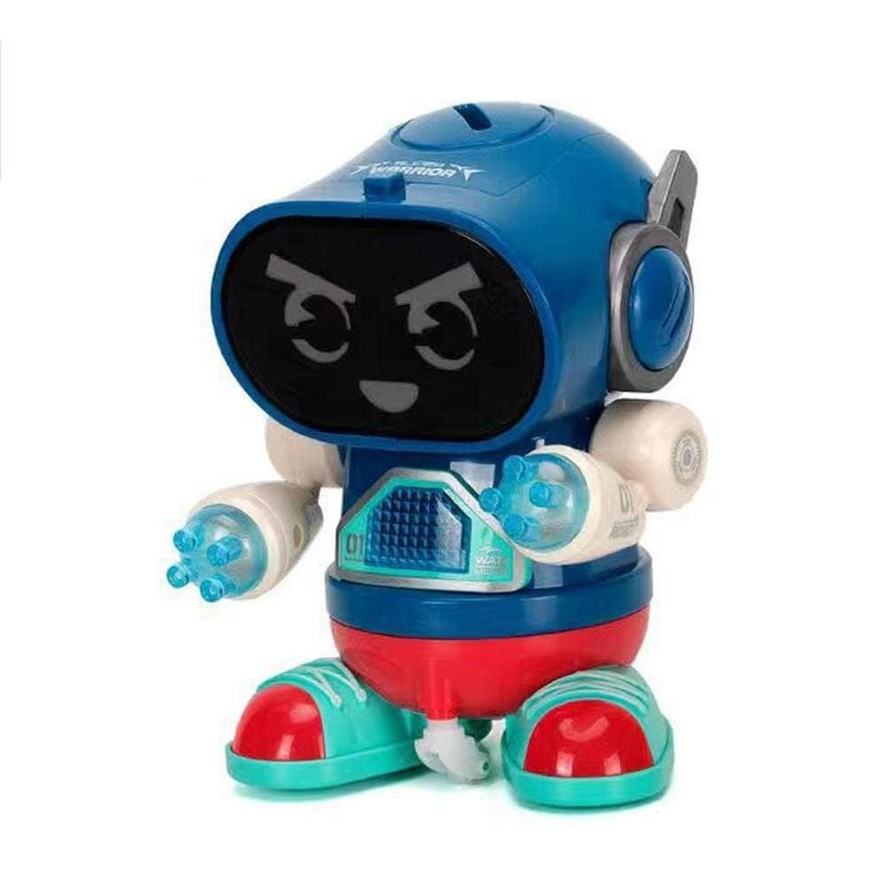 KIDSZONE Bot Robot Pioneer | Colorful Lights and Music | All Direction Movement | Dancing Robot Toys for Boys and Girls, Gift 3+ (Blue)