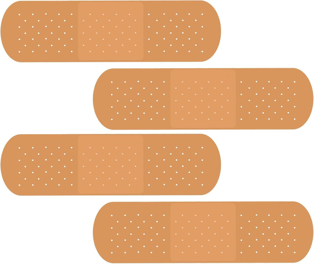 CureAid Medical Adhesive Bandages, Orange, Plastic, 200 Count, Waterproof