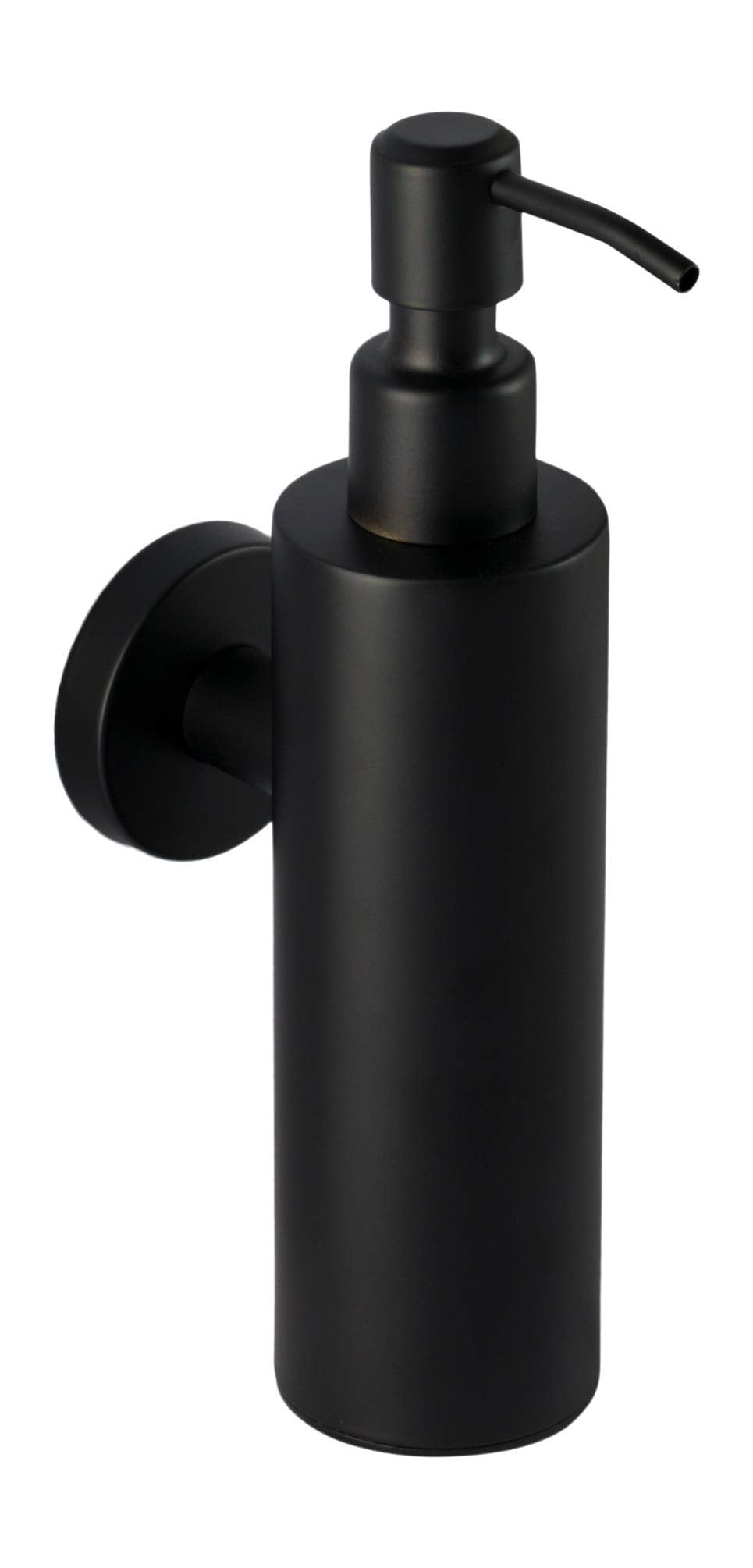 Stainless Steel Soap Dispenser in Black - Bathroom Bathroom Drilling Holder Holder Soap Holder Soap Holder Soap Dish Dispenser Wall Toilet (Stainless Steel (black), Round)