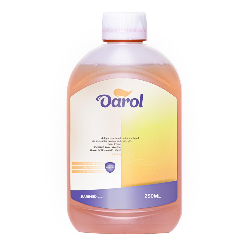 Darol Multipurpose Liquid Antiseptic & Disinfectant 250ml | Household Cleaning, Personal Care, Long-Lasting Protection, Fresh Pine Scent