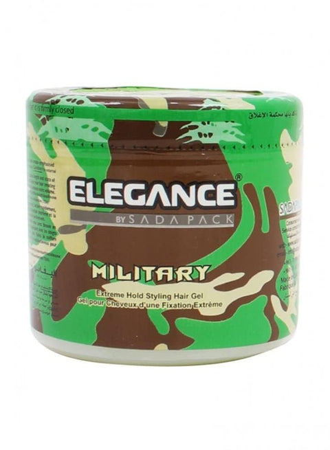 Elegance Triple Action Hair Gel - Military, 1000ml