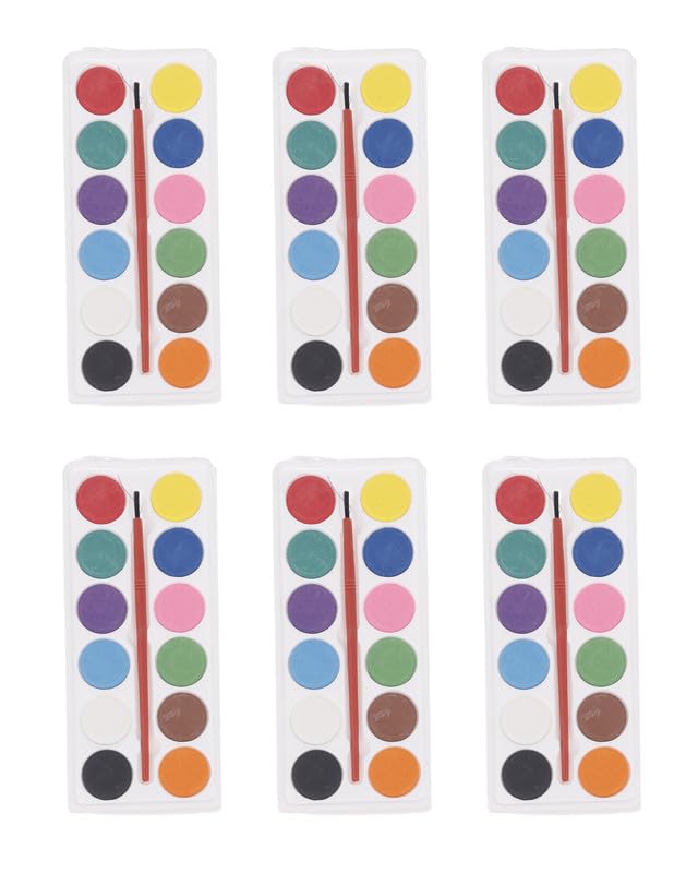 3A Watercolor Paint Set Of 6 Pieces - Multi Color 12OPP