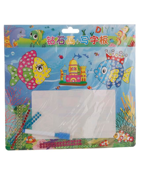 3A Yd-H015 Plastic Diamond & Tablet With Pen Toy For Kids - 3-5 Years Multi Color