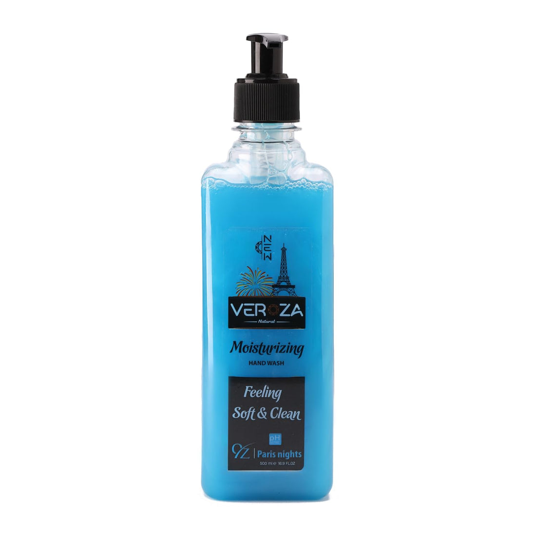 Paris nights Moisturizing Hand Wash, Sea Breeze Scent, Pump Bottle, 500ml, Gentle Cleansing Formula