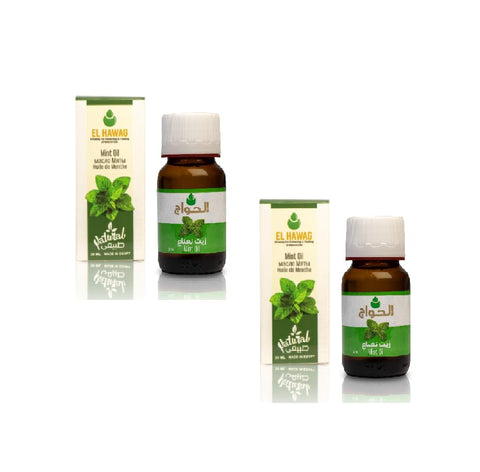Al Hawaj Peppermint Oil For Skin 2 Pieces 30 ml