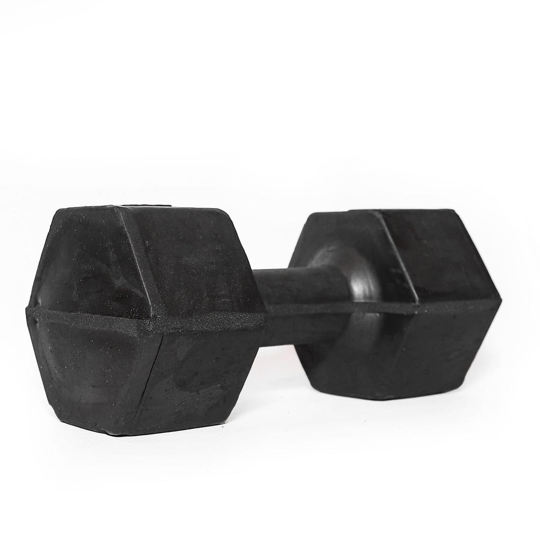 Shiny Rubber Hex Dumbbells (1 Piece) Hex Head Hex Head Dumbbell to Prevent Rolling and Injury - Comfortable Hand Weights for Exercise, Muscle Building, Strength and Weight Training