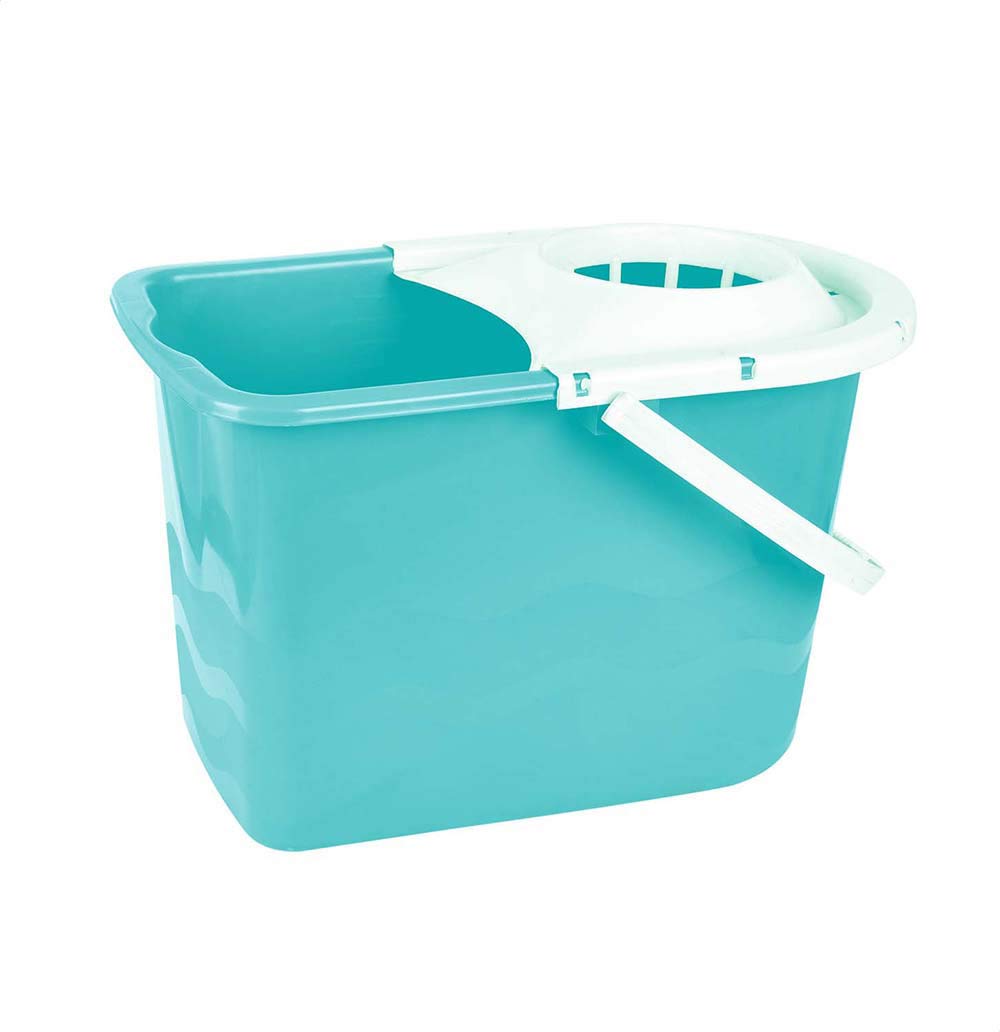 El Helal & Star | Oval Bucket With A Squeezer Turquoise