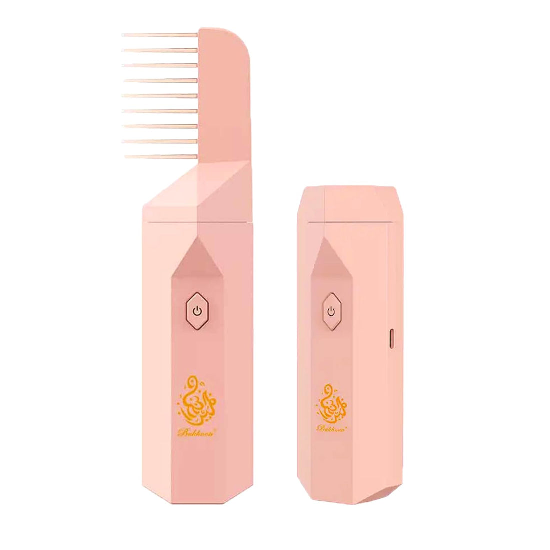 Luxury Comb Bakhoor Incense Burner, Aromatherapy and Style in One Device! Enjoy Portable Relaxation with Hassle-Free USB Rechargeable Bakhoor Oud Burner for Home Office & Car-B14 (Pink)