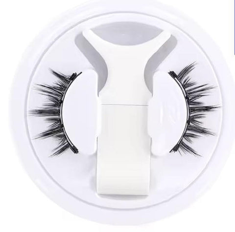 False Eyelashes LZ02, 3D Mink Effect, Natural Dramatic Look, Reusable Strip Lashes