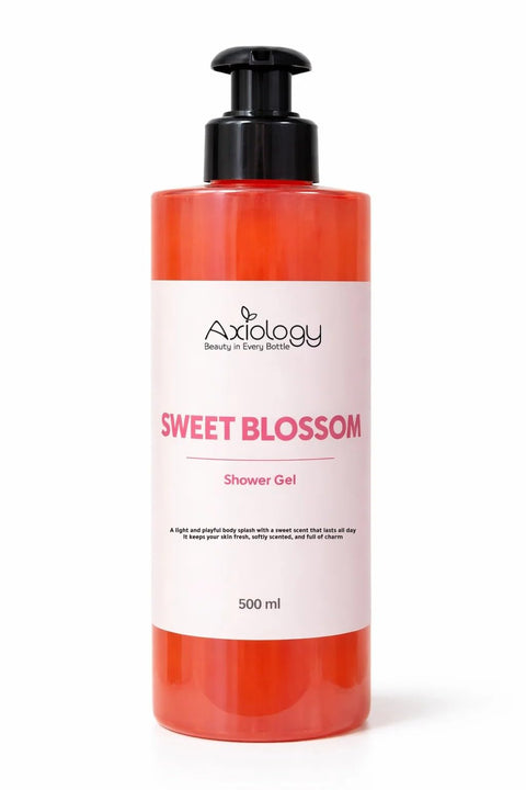 Axiology Sweet Blossom Shower Gel, Refreshing and Hydrating Body Cleanser, All Skin Types, 500ml