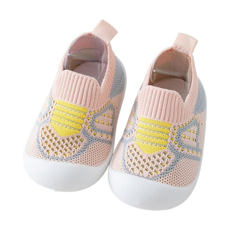 Baby Shoes Toddler First Walking Sneakers for Boys & Girls – Soft Sole Non-Slip Infant – Lightweight Breathable Mesh Knit Crib Shoes size (2.5-3 years) (14.5cm))