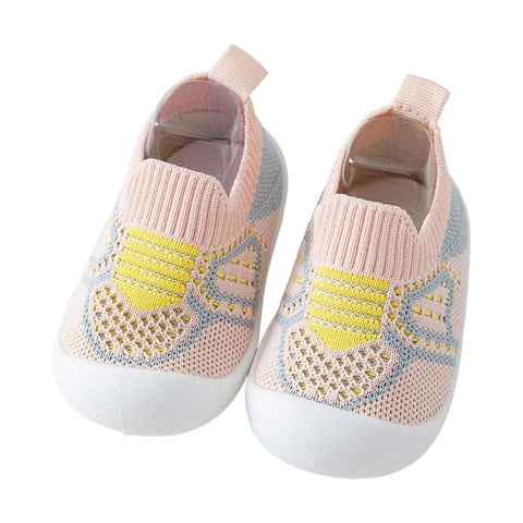 Baby Shoes Toddler First Walking Sneakers for Boys & Girls – Soft Sole Non-Slip Infant – Lightweight Breathable Mesh Knit Crib Shoes size (2.5-3 years) (14.5cm))