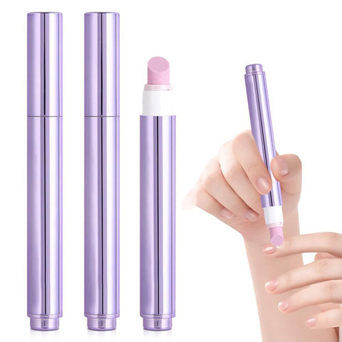 2025 Upgrade 3-in-1 Nail Care Pen, 2Pcs Cuticle Oil Pen for Nails, Cuticle Pusher Nail Oil Pen with Ceramic Tip for Hangnails, Dry & Damaged Nails, Moisturize Strengthen Brighten Nails Care