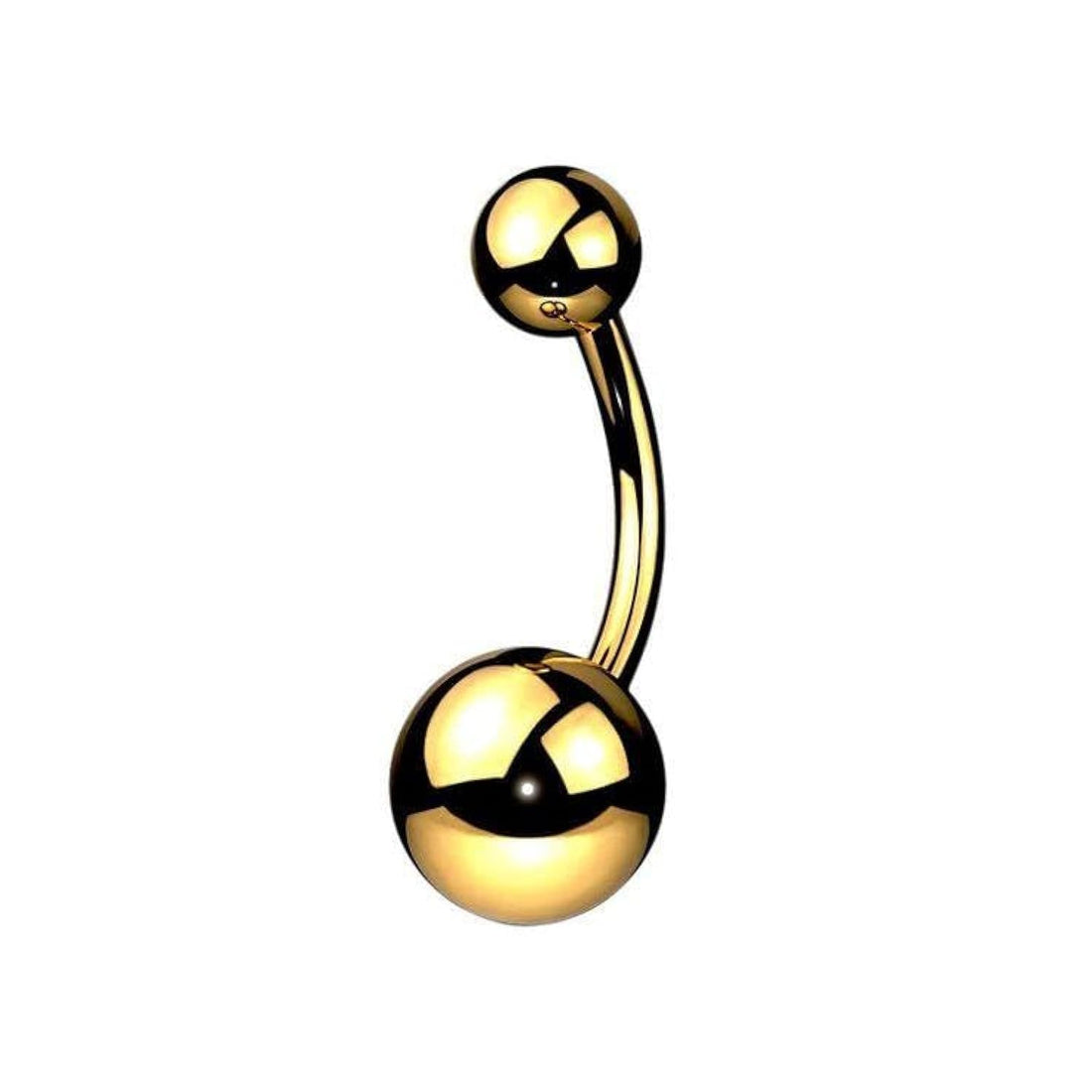 New Simple Gold Color Belly Piercing Jewelry Curved Barbell Belly Rings For Women