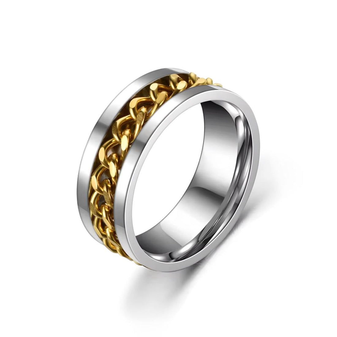Generic Unisex Spinner Ring - Retro Cocktail Party Ring for Men and Women Metal Ring - No Gemstone - 9g - No Metal Type - 0 Carats - 0 Stones - Jewelry