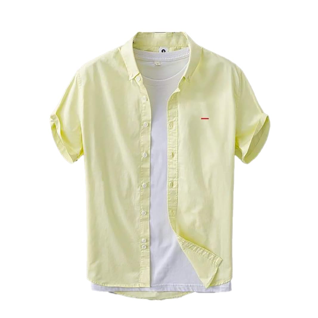 Men's Casual Half Sleeve Spanish Linen Shirt