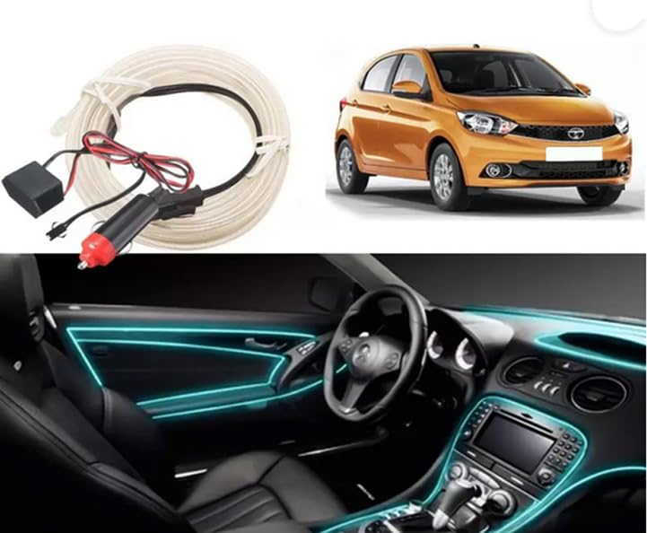 LED Strip Light, Car LED Strip, Ambient Light, Car Interior Lighting DC 12V, Car Interior Lighting - 3 Meters - Ice Blue (Ice Blue) - KaberTrade