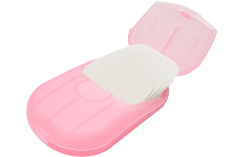 Travel Soap Sheets – Portable Foaming Hand Wash Paper, Compact Box for Easy Use, Disposable, Assorted Colors