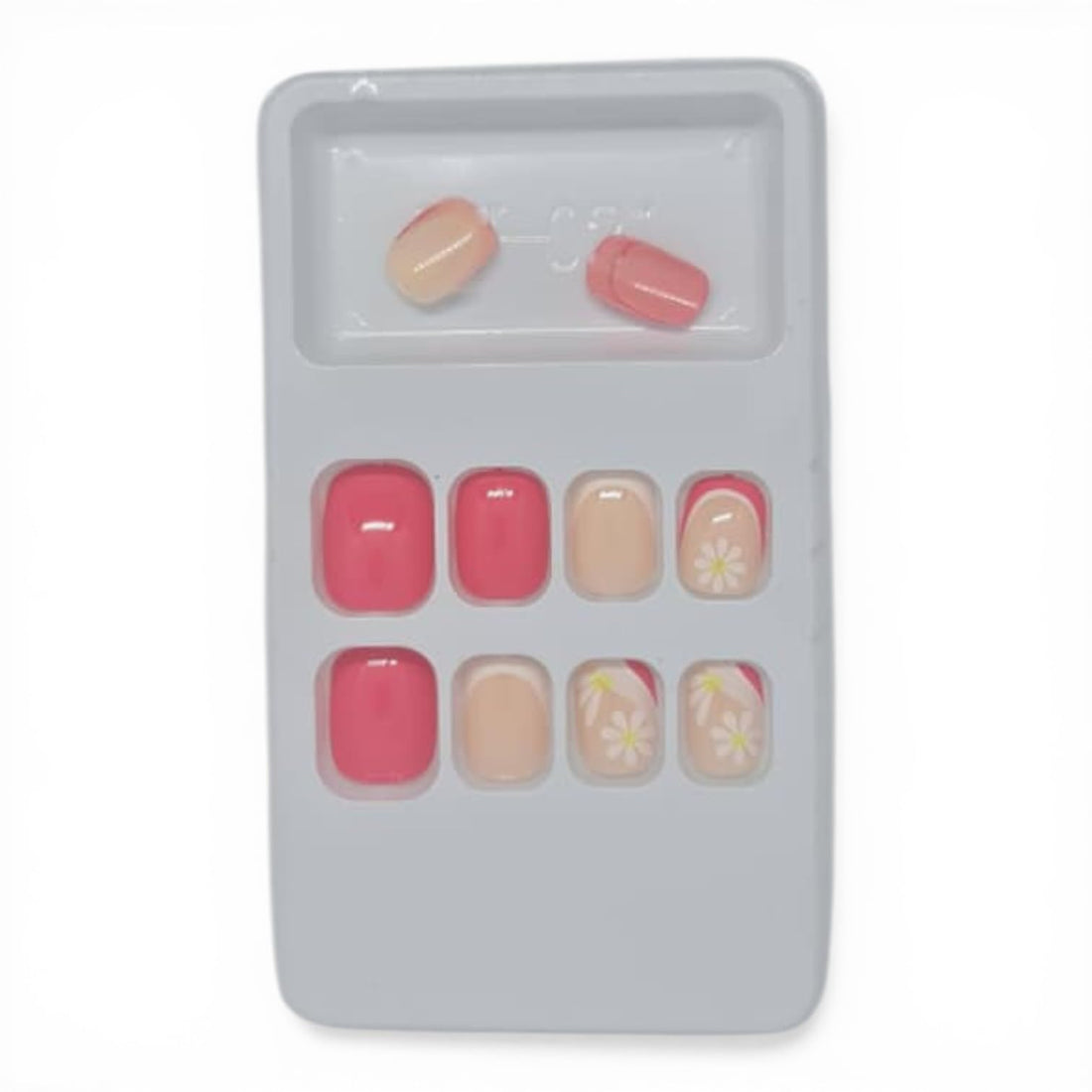 Catch Up Kids Press On Nails for Girls, Cute Reusable Stick On Nails Set, Safe Non Toxic False Nails with Adhesive Tabs, Colorful Designs for Children Party Play and Dress Up