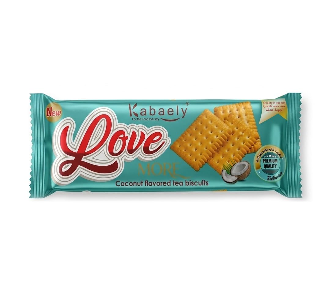 Love More Coconut Flavored Tea Biscuits 50 g*12