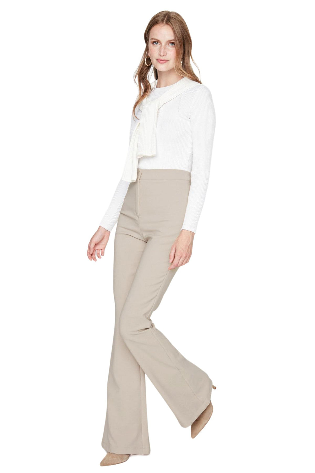 Trendyol Women Spanish Leg Flare Woven Fabric Trousers TOFAW19BB0581 Trousers