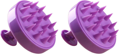 Scalp Massager, Shampoo Brush Soft Silicone Bristles Head Massager, Hair Scrub Brush for Wet and Dry Hair, Scalp Exfoliator,Reduce Dandruff, Massage Scalp, Promote Hair Growth (Random Color)