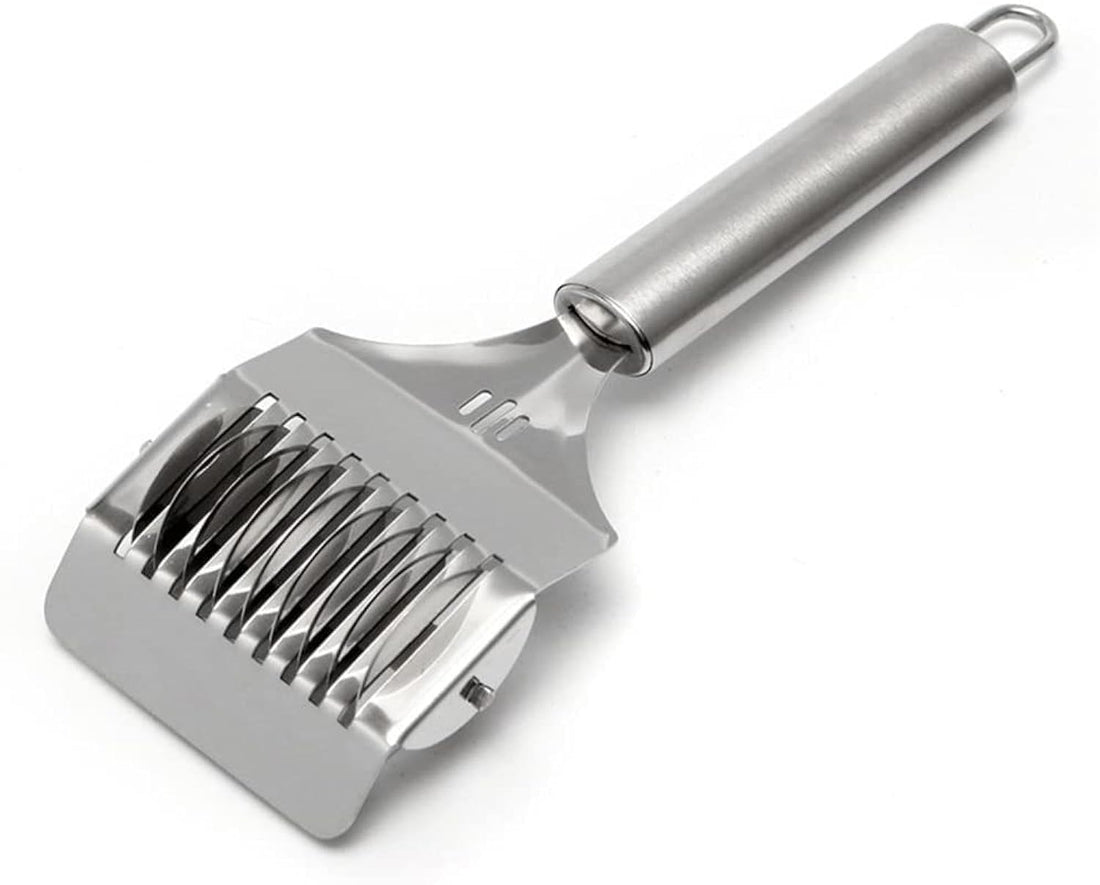 Stainless Steel Pasta Maker & Spaghetti Cutter - Fettuccine, Noodle, Lattice Roller, Dough Docker for Kitchen Cooking