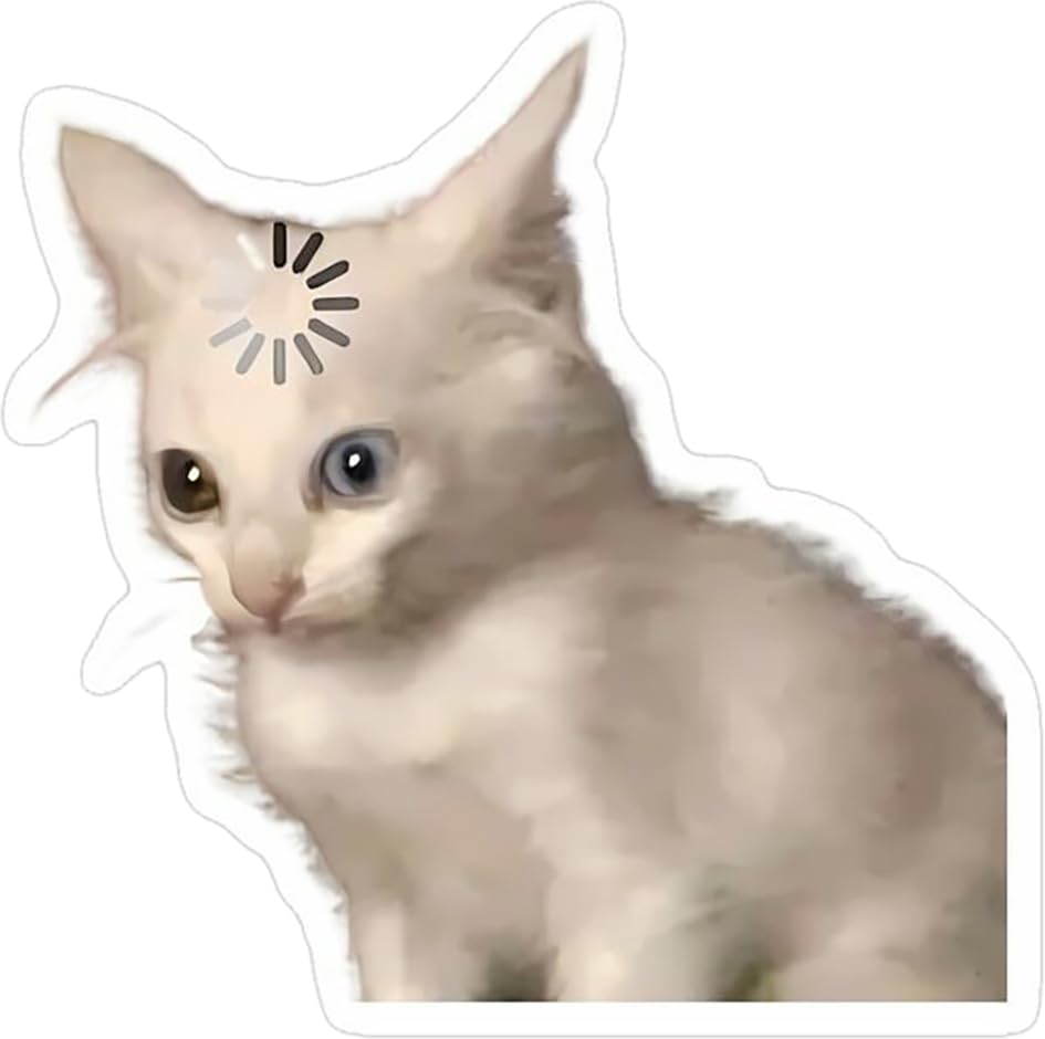 Magical Cat Vinyl Sticker, Aesthetic Waterproof Decal for Laptops, Water Bottles, Notebooks, Gifts