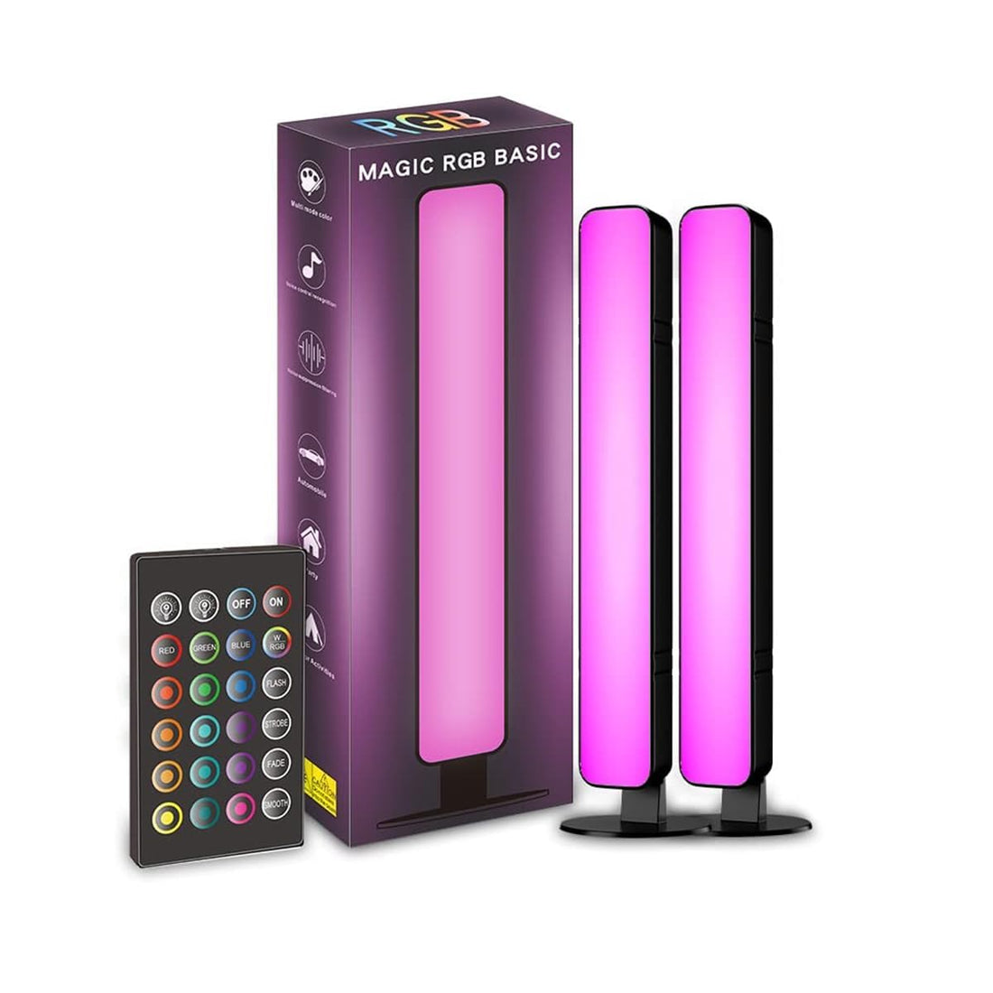 Bukela Smart LED Light Bar, RGB Smart LED Lamp with Multiple Lighting Effects, TV Backlight, Mood Lights, Gaming Lights, Ambient Lighting, Flow Light Bar for PC, TV, Room