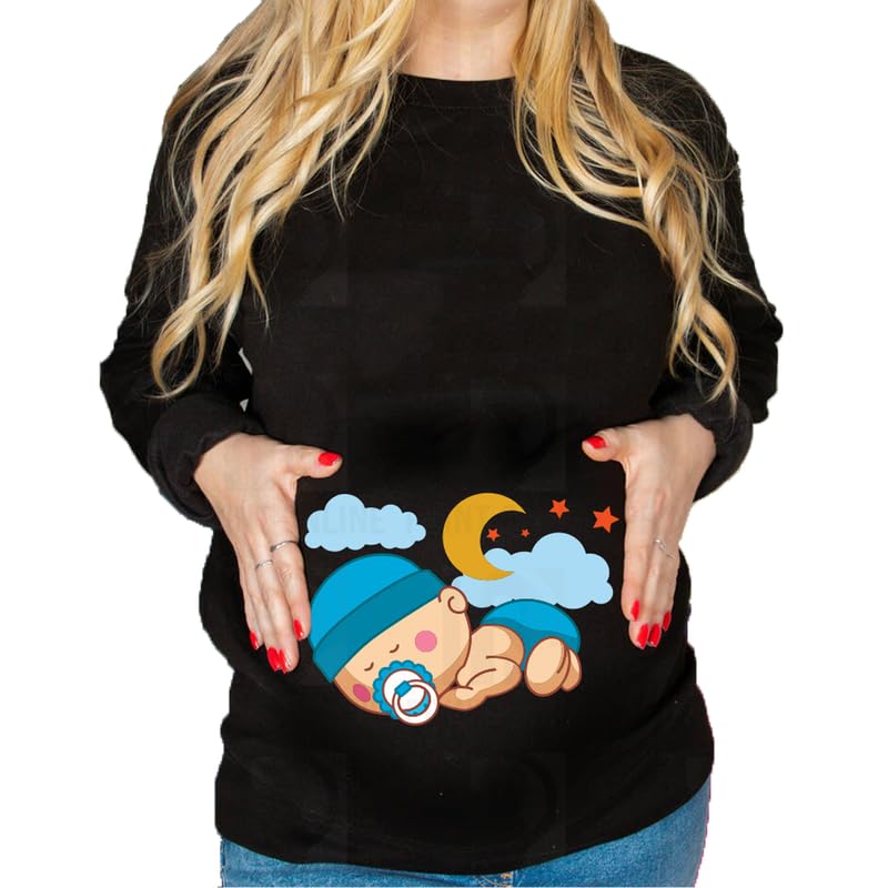Print Online Women SWRW-1234 Maternity Sweat Shirt