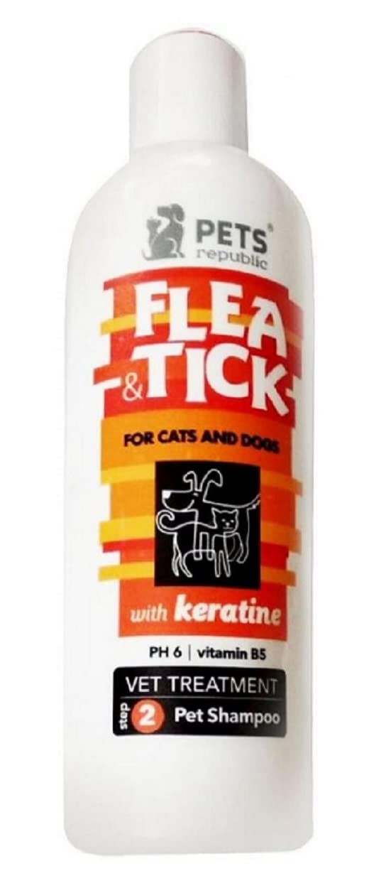 Pets Republic Flea & Tick Shampoo- 500ml - Orange
