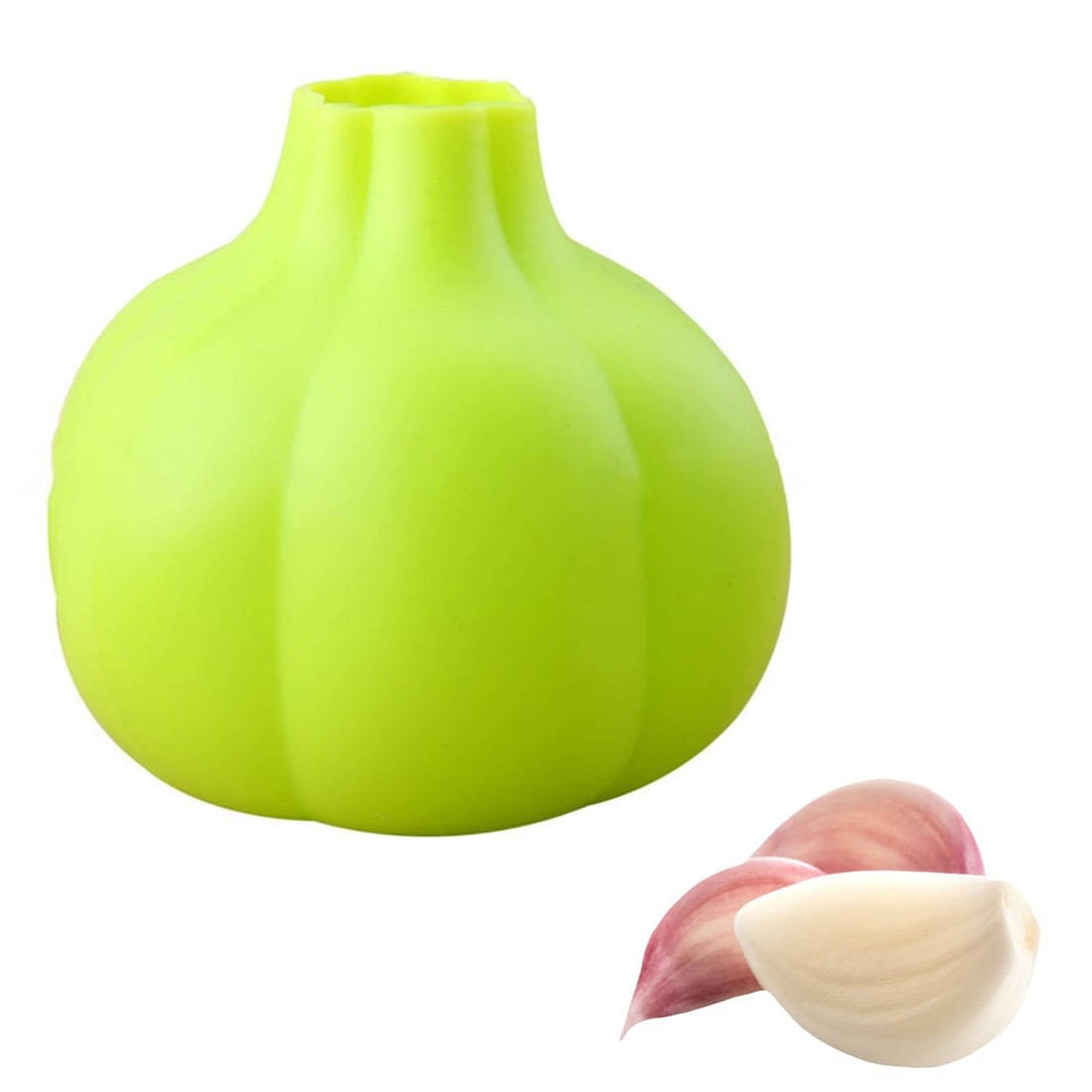 nalaina Silicone Garlic Peeler, Vegetable Peeler, Kitchen Gadget, Garlic Stripper Tube, Skin Remover Keep, Your Hands Free Kitchen Gadgets Tools Green