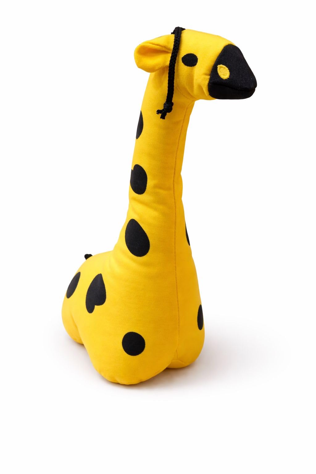 Medium Giraffe Plush Dog Toy, Yellow and Black Spotted Soft Stuffed Pet Toy