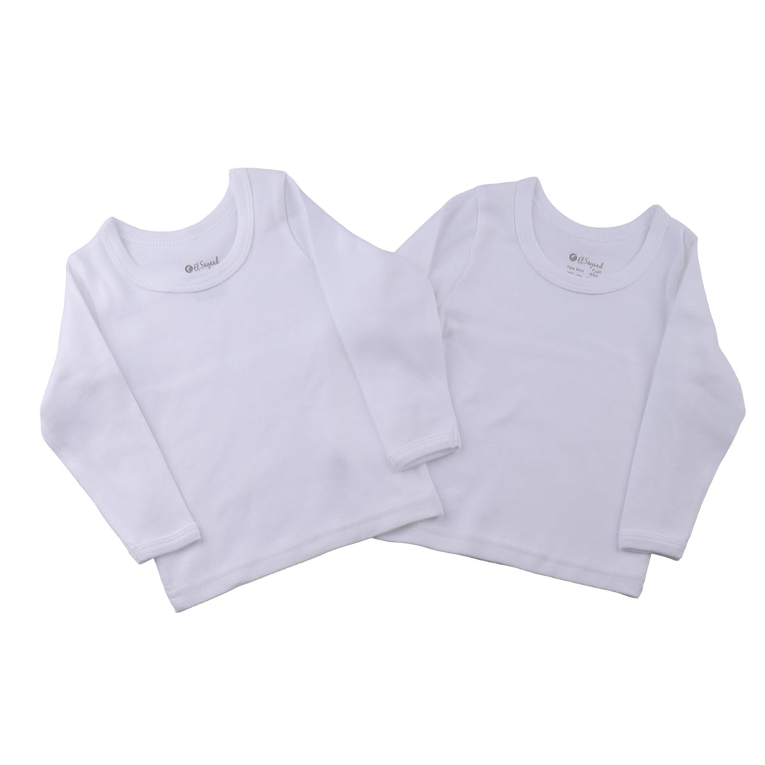 Elsayaad Kids Long Sleeves Undershirt Round Neck Baby and Toddler Underwear Set