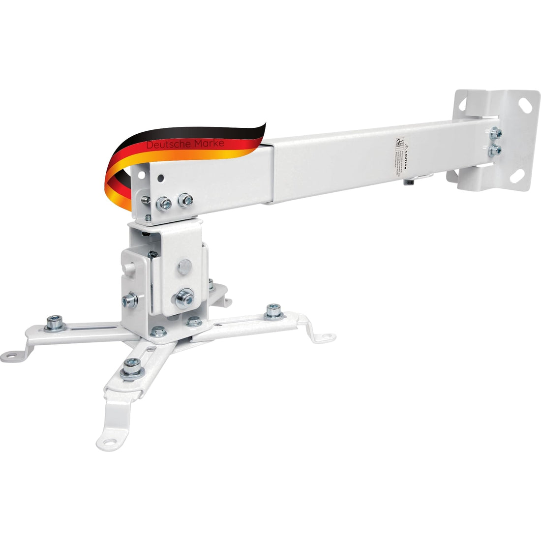 SCHWAIGER Projector Mount for Ceiling & Wall I Bracket for Projectors I Swivel, Tilt & Rotatable I Universal Projector Ceiling & Wall Mount I Maximum Load 20 kg I Includes Mounting Material I White